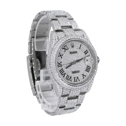 Moissanite Diamond Round Watch