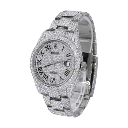 Moissanite Diamond Round Watch