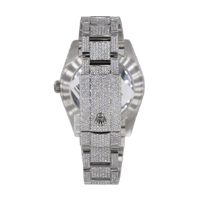 Moissanite Diamond Round Watch