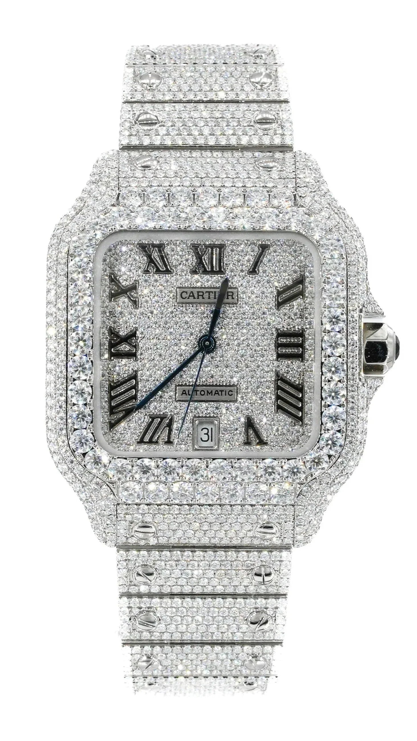 Moissanite Diamond Square Watch