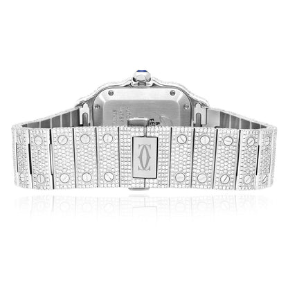 Moissanite Diamond Square Arabic Dial Watch